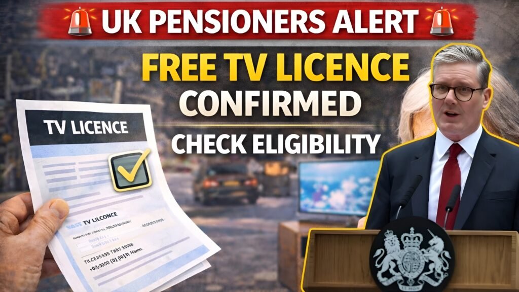 Free TV Licence for UK pensioners