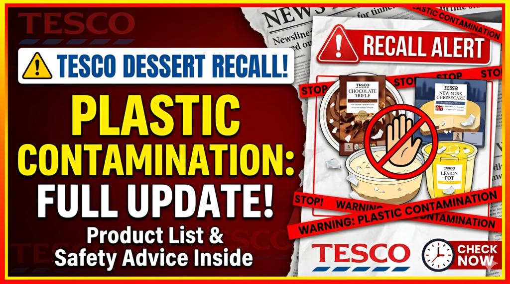 Tesco Plastic Contamination Dessert Recall