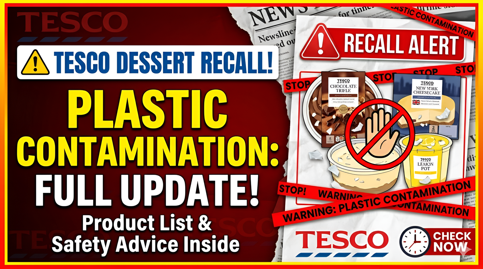 Tesco And Morrisons Recall Products Due To Plastic And Allergens