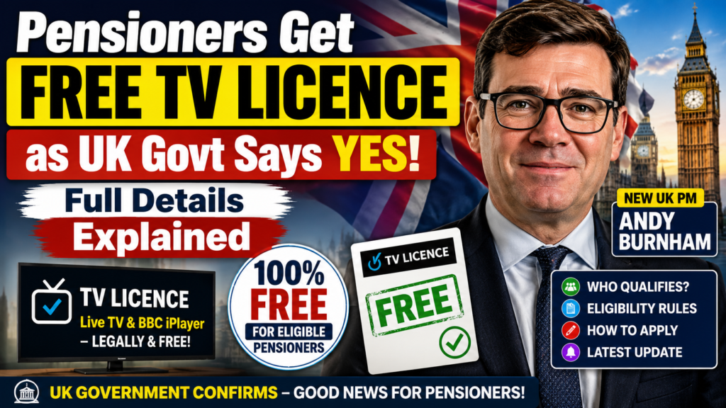 Pensioners Get Free TV Licence
