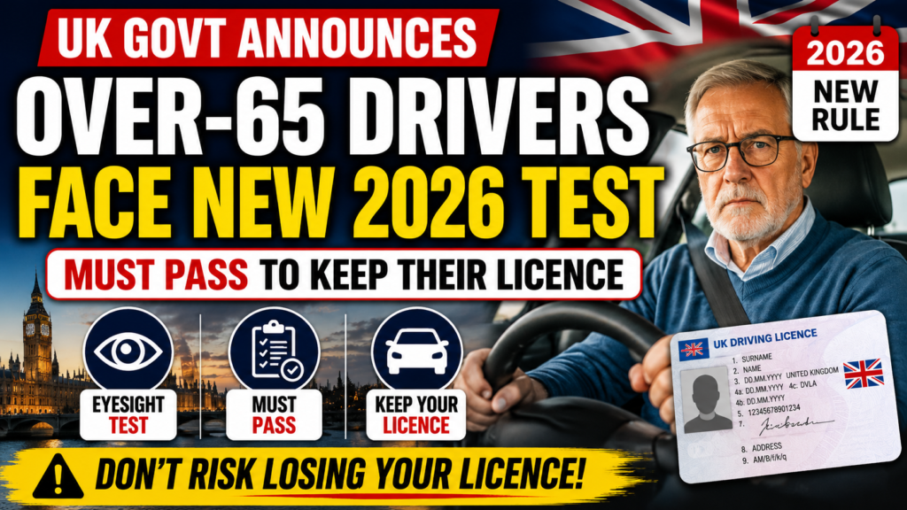 UK older driver licence rules 2026
