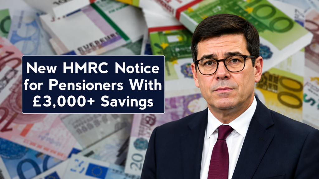 HMRC notice for pensioners with savings