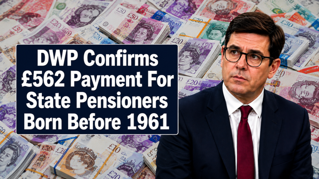 £562 DWP payment for State Pensioners