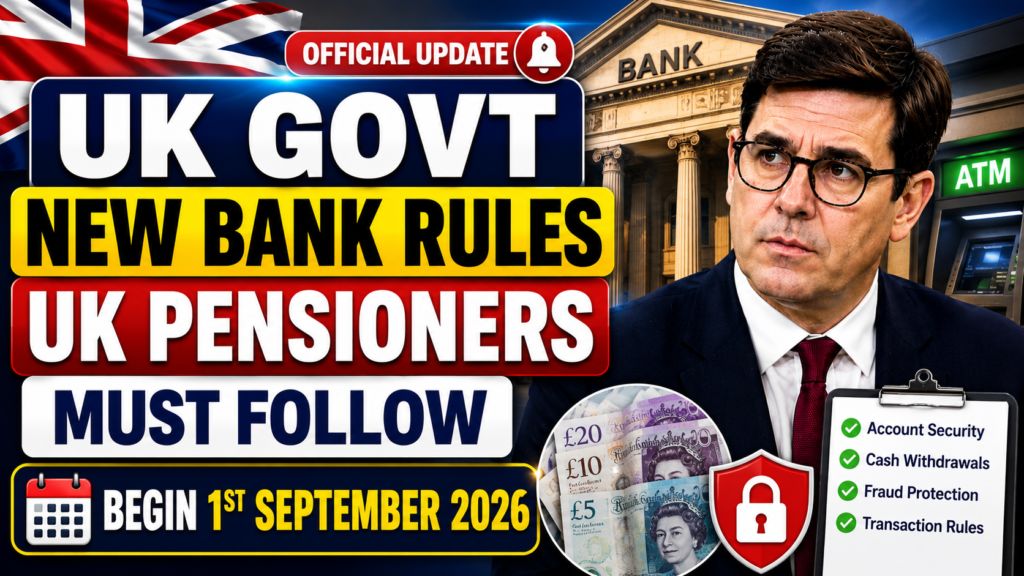 UK bank rules for pensioners 2026