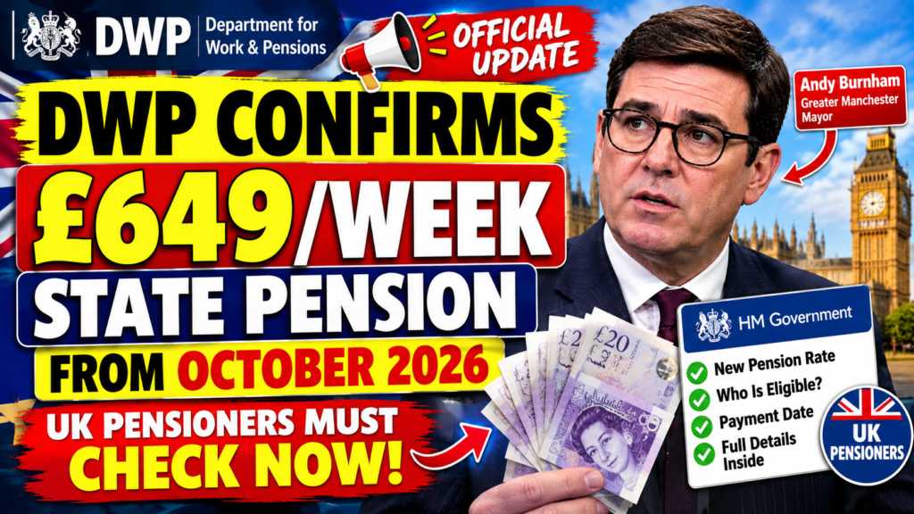 £649/Week State Pension October 2026