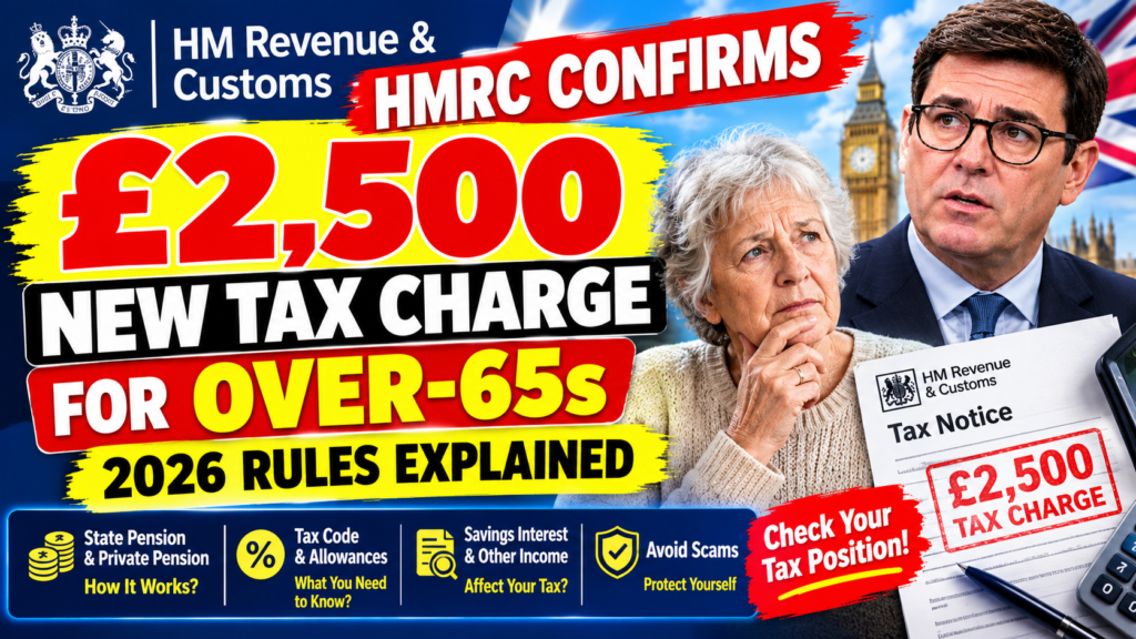 £2500 HMRC tax charge for over-65s